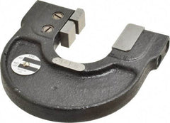 YPG - 1 to 1-1/4 Inch, Cast Iron 3x Frame Snap Gage - 0.0001 Inch Graduation, Hardened Tool Steel Anvil - Exact Tool & Supply