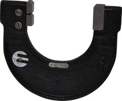 YPG - 2-1/2 to 2-3/4 Inch, Cast Iron 6x Frame Snap Gage - 0.001 Inch Graduation, Hardened Tool Steel Anvil - Exact Tool & Supply