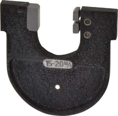 YPG - 0.57 to 0.76 Inch, Cast Iron MC0X Frame Snap Gage - Hardened Tool Steel Anvil - Exact Tool & Supply