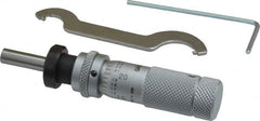 Mitutoyo - 1/2 Inch, 0.5118 Inch Zero-Adjustable Thimble, 0.1969 Inch Diameter x 13mm Long Spindle, Mechanical Micrometer Head - Exact Tool & Supply