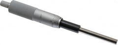 Mitutoyo - 2 Inch, 0.8268 Inch Ratchet Stop Thimble, 0.315 Inch Diameter x 59mm Long Spindle, Mechanical Micrometer Head - Exact Tool & Supply