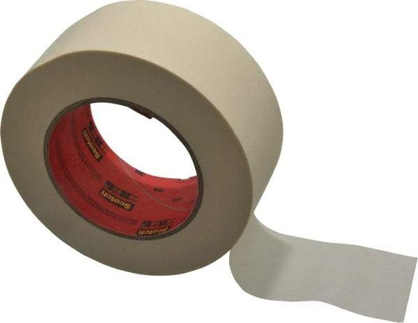 3M - 2" Wide x 60 Yd Long Tan Paper Masking Tape - Series 213, 6 mil Thick, 27 In/Lb Tensile Strength - Exact Tool & Supply