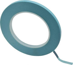3M - 1/4" Wide x 60 Yd Long Blue Polypropylene Film Masking Tape - Series 215, 4.8 mil Thick, 15 In/Lb Tensile Strength - Exact Tool & Supply