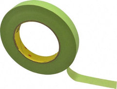 3M - 3/4" Wide x 60 Yd Long Green Paper Masking Tape - Series 401+/233+, 6.7 mil Thick, 25 In/Lb Tensile Strength - Exact Tool & Supply