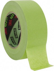 3M - 2" Wide x 60 Yd Long Green Paper Masking Tape - Series 401+/233+, 6.7 mil Thick, 25 In/Lb Tensile Strength - Exact Tool & Supply