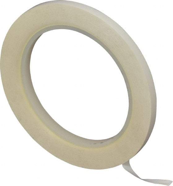 3M - White Solid Color Vinyl Tape - 1/4" Wide x 108' Long x 5.2 mil Thick, General Traffic - Exact Tool & Supply