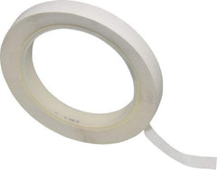 3M - White Solid Color Vinyl Tape - 1/2" Wide x 108' Long x 5.2 mil Thick, General Traffic - Exact Tool & Supply