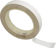3M - White Solid Color Vinyl Tape - 3/4" Wide x 108' Long x 5.2 mil Thick, General Traffic - Exact Tool & Supply