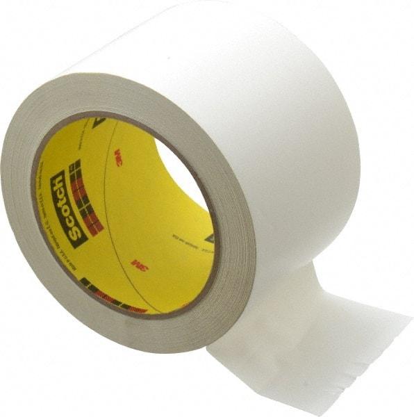 3M - White Solid Color Vinyl Tape - 3" Wide x 108' Long x 5.2 mil Thick, General Traffic - Exact Tool & Supply