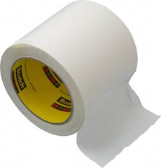 3M - White Solid Color Vinyl Tape - 4" Wide x 108' Long x 5.2 mil Thick, General Traffic - Exact Tool & Supply
