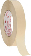 3M - 1" Wide x 60 Yd Long Tan Paper Masking Tape - Series 2380, 7.2 mil Thick, 28 In/Lb Tensile Strength - Exact Tool & Supply