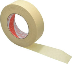 3M - 1-1/2" Wide x 60 Yd Long Tan Paper Masking Tape - Series 2380, 7.2 mil Thick, 28 In/Lb Tensile Strength - Exact Tool & Supply