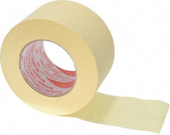 3M - 3" Wide x 60 Yd Long Tan Paper Masking Tape - Series 2380, 7.2 mil Thick, 28 In/Lb Tensile Strength - Exact Tool & Supply