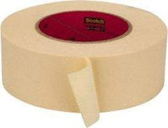 3M - 2" Wide x 60 Yd Long Tan Paper Masking Tape - Series 2393, 7.6 mil Thick, 28 In/Lb Tensile Strength - Exact Tool & Supply