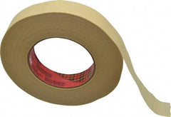 3M - 1" Wide x 60 Yd Long Tan Paper Masking Tape - Series 2693, 7.9 mil Thick, 29 In/Lb Tensile Strength - Exact Tool & Supply