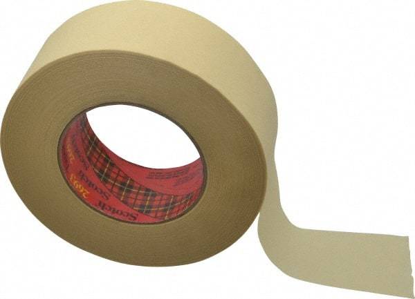 3M - 2" Wide x 60 Yd Long Tan Paper Masking Tape - Series 2693, 7.9 mil Thick, 29 In/Lb Tensile Strength - Exact Tool & Supply