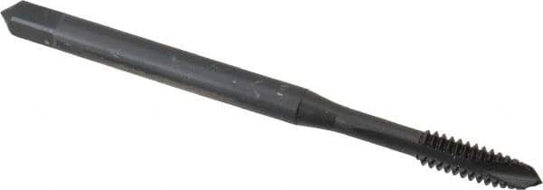 OSG - #10-24 UNC, 3 Flute, Oxide Finish, Vanadium High Speed Steel Spiral Point Tap - Plug Chamfer, Right Hand Thread, 70mm OAL, 7/8" Thread Length, 0.194" Shank Diam, 2B Class of Fit, Series 250 - Exact Tool & Supply