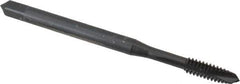 OSG - #10-24 UNC, 3 Flute, Oxide Finish, Vanadium High Speed Steel Spiral Point Tap - Plug Chamfer, Right Hand Thread, 70mm OAL, 7/8" Thread Length, 0.194" Shank Diam, 2B Class of Fit, Series 250 - Exact Tool & Supply