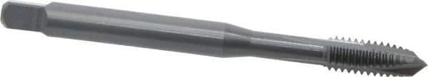 OSG - 5/16-18 UNC, 3 Flute, Oxide Finish, Vanadium High Speed Steel Spiral Point Tap - Plug Chamfer, Right Hand Thread, 90mm OAL, 1-1/8" Thread Length, 0.318" Shank Diam, 2B Class of Fit, Series 250 - Exact Tool & Supply