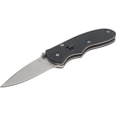 Gerber - 2" Blade, 5" OAL, Straight Assisted Opening Knife - 3" Closed Length, Glass-Filled Nylon, 1 Blade, Spring Assisted Opening - Exact Tool & Supply