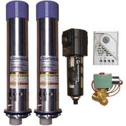 Vortec - 5,000 BTU per Hour, Vortex Enclosure Cooler with Thermostat - 3/4 Inch Diameter, 1/4 NPT Thread, 70 Cubic Ft. per min - Exact Tool & Supply