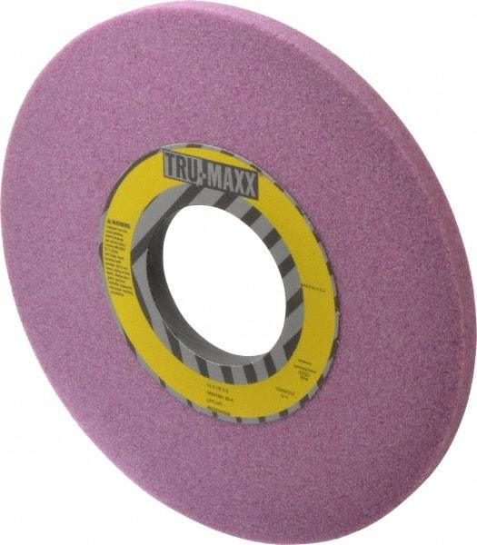 Tru-Maxx - 10" Diam x 3" Hole x 1/2" Thick, K Hardness, 80 Grit Surface Grinding Wheel - Aluminum Oxide, Type 1, Medium Grade, 3,250 Max RPM, Vitrified Bond, No Recess - Exact Tool & Supply
