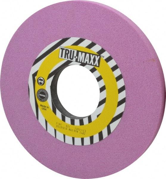 Tru-Maxx - 10" Diam x 3" Hole x 3/4" Thick, I Hardness, 60 Grit Surface Grinding Wheel - Aluminum Oxide, Type 1, Medium Grade, 2,483 Max RPM, Vitrified Bond, No Recess - Exact Tool & Supply