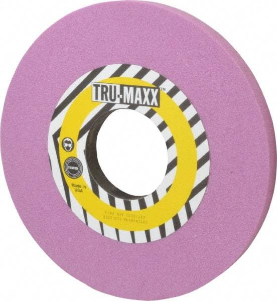 Tru-Maxx - 10" Diam x 3" Hole x 3/4" Thick, K Hardness, 60 Grit Surface Grinding Wheel - Aluminum Oxide, Type 1, Medium Grade, 2,483 Max RPM, Vitrified Bond, No Recess - Exact Tool & Supply