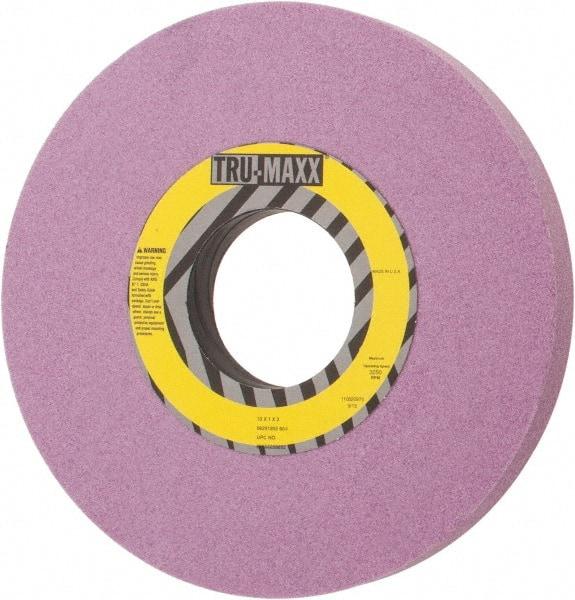 Tru-Maxx - 10" Diam x 3" Hole x 1" Thick, I Hardness, 60 Grit Surface Grinding Wheel - Aluminum Oxide, Type 1, Medium Grade, 3,250 Max RPM, Vitrified Bond, No Recess - Exact Tool & Supply