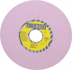 Tru-Maxx - 7" Diam x 1-1/4" Hole x 1/4" Thick, K Hardness, 100 Grit Surface Grinding Wheel - Aluminum Oxide, Type 1, Fine Grade, 3,600 Max RPM, Vitrified Bond, No Recess - Exact Tool & Supply