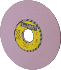 Tru-Maxx - 7" Diam x 1-1/4" Hole x 1/4" Thick, J Hardness, 120 Grit Surface Grinding Wheel - Aluminum Oxide, Type 1, Fine Grade, 3,600 Max RPM, Vitrified Bond, No Recess - Exact Tool & Supply