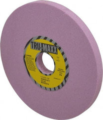 Tru-Maxx - 7" Diam x 1-1/4" Hole x 1/2" Thick, H Hardness, 80 Grit Surface Grinding Wheel - Aluminum Oxide, Type 1, Medium Grade, 3,600 Max RPM, Vitrified Bond, No Recess - Exact Tool & Supply