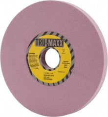 Tru-Maxx - 7" Diam x 1-1/4" Hole x 1/2" Thick, K Hardness, 100 Grit Surface Grinding Wheel - Aluminum Oxide, Type 1, Fine Grade, 3,600 Max RPM, Vitrified Bond, No Recess - Exact Tool & Supply