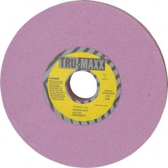 Tru-Maxx - 7" Diam x 1-1/4" Hole x 3/4" Thick, K Hardness, 60 Grit Surface Grinding Wheel - Aluminum Oxide, Type 1, Medium Grade, 3,600 Max RPM, Vitrified Bond, No Recess - Exact Tool & Supply