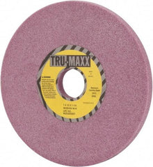 Tru-Maxx - 7" Diam x 1-1/4" Hole x 1/2" Thick, K Hardness, 46 Grit Surface Grinding Wheel - Aluminum Oxide, Type 1, Coarse Grade, 3,600 Max RPM, Vitrified Bond, No Recess - Exact Tool & Supply