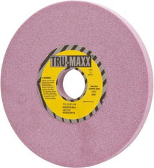 Tru-Maxx - 7" Diam x 1-1/4" Hole x 1/2" Thick, J Hardness, 60 Grit Surface Grinding Wheel - Aluminum Oxide, Type 1, Medium Grade, 3,600 Max RPM, Vitrified Bond, No Recess - Exact Tool & Supply