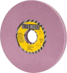 Tru-Maxx - 7" Diam x 1-1/4" Hole x 1/2" Thick, K Hardness, 80 Grit Surface Grinding Wheel - Aluminum Oxide, Type 1, Medium Grade, 3,600 Max RPM, Vitrified Bond, No Recess - Exact Tool & Supply