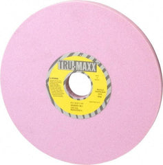Tru-Maxx - 8" Diam x 1-1/4" Hole x 1/2" Thick, I Hardness, 80 Grit Surface Grinding Wheel - Aluminum Oxide, Type 1, Medium Grade, 3,600 Max RPM, Vitrified Bond, No Recess - Exact Tool & Supply