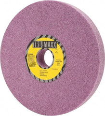 Tru-Maxx - 8" Diam x 1-1/4" Hole x 1" Thick, K Hardness, 46 Grit Surface Grinding Wheel - Aluminum Oxide, Type 1, Coarse Grade, 3,600 Max RPM, Vitrified Bond, No Recess - Exact Tool & Supply