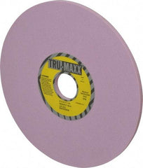 Tru-Maxx - 8" Diam x 1-1/4" Hole x 1/4" Thick, K Hardness, 100 Grit Surface Grinding Wheel - Aluminum Oxide, Type 1, Fine Grade, 3,600 Max RPM, Vitrified Bond, No Recess - Exact Tool & Supply