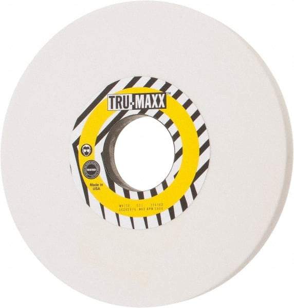 Tru-Maxx - 12" Diam x 3" Hole x 1" Thick, J Hardness, 60 Grit Surface Grinding Wheel - Aluminum Oxide, Type 1, Medium Grade, 2,069 Max RPM, Vitrified Bond, No Recess - Exact Tool & Supply