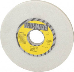 Tru-Maxx - 6" Diam x 1-1/4" Hole x 1/2" Thick, K Hardness, 46 Grit Surface Grinding Wheel - Aluminum Oxide, Type 1, Coarse Grade, 5,410 Max RPM, Vitrified Bond, No Recess - Exact Tool & Supply
