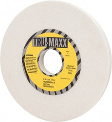 Tru-Maxx - 6" Diam x 1-1/4" Hole x 1/2" Thick, K Hardness, 80 Grit Surface Grinding Wheel - Aluminum Oxide, Type 1, Medium Grade, 5,410 Max RPM, Vitrified Bond, No Recess - Exact Tool & Supply