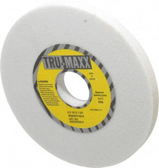Tru-Maxx - 6" Diam x 1-1/4" Hole x 1/2" Thick, K Hardness, 60 Grit Surface Grinding Wheel - Aluminum Oxide, Type 1, Medium Grade, 5,410 Max RPM, Vitrified Bond, No Recess - Exact Tool & Supply