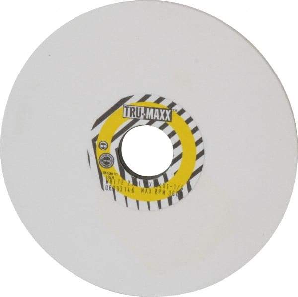 Tru-Maxx - 7" Diam x 1-1/4" Hole x 1/4" Thick, L Hardness, 220 Grit Surface Grinding Wheel - Aluminum Oxide, Type 1, Very Fine Grade, 3,600 Max RPM, Vitrified Bond, No Recess - Exact Tool & Supply