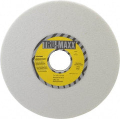 Tru-Maxx - 7" Diam x 1-1/4" Hole x 1/2" Thick, H Hardness, 60 Grit Surface Grinding Wheel - Aluminum Oxide, Type 1, Medium Grade, 3,600 Max RPM, Vitrified Bond, No Recess - Exact Tool & Supply