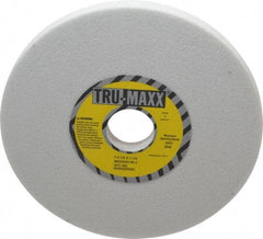 Tru-Maxx - 7" Diam x 1-1/4" Hole x 1/2" Thick, J Hardness, 60 Grit Surface Grinding Wheel - Aluminum Oxide, Type 1, Medium Grade, 3,600 Max RPM, Vitrified Bond, No Recess - Exact Tool & Supply