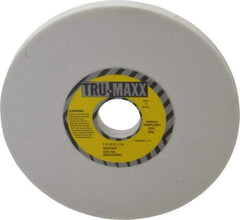 Tru-Maxx - 7" Diam x 1-1/4" Hole x 1/2" Thick, I Hardness, 80 Grit Surface Grinding Wheel - Aluminum Oxide, Type 1, Medium Grade, 3,600 Max RPM, Vitrified Bond, No Recess - Exact Tool & Supply