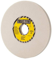 Tru-Maxx - 7" Diam x 1-1/4" Hole x 1/2" Thick, J Hardness, 80 Grit Surface Grinding Wheel - Aluminum Oxide, Type 1, Medium Grade, 3,600 Max RPM, Vitrified Bond, No Recess - Exact Tool & Supply