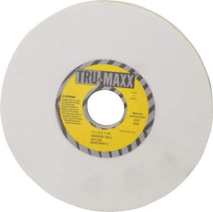 Tru-Maxx - 7" Diam x 1-1/4" Hole x 1/2" Thick, J Hardness, 100 Grit Surface Grinding Wheel - Aluminum Oxide, Type 1, Fine Grade, 3,600 Max RPM, Vitrified Bond, No Recess - Exact Tool & Supply